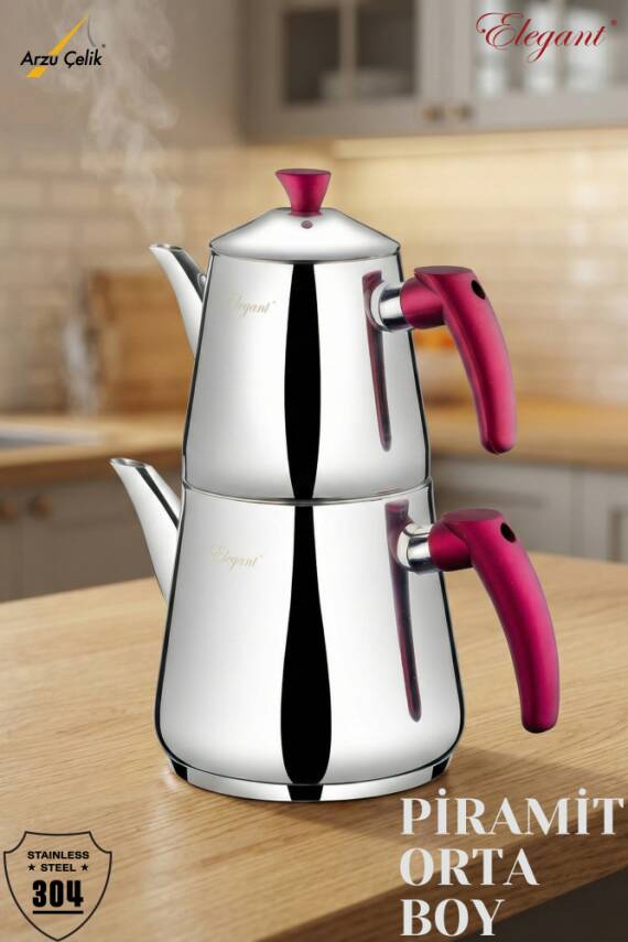 Piramit Orta Bakalit Kulp - Füme - 1