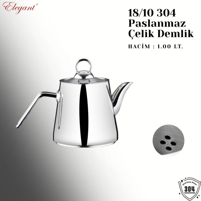 Piramit Orta Çelik Kulp - 3