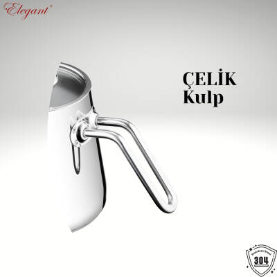 Piramit Orta Çelik Kulp - 2
